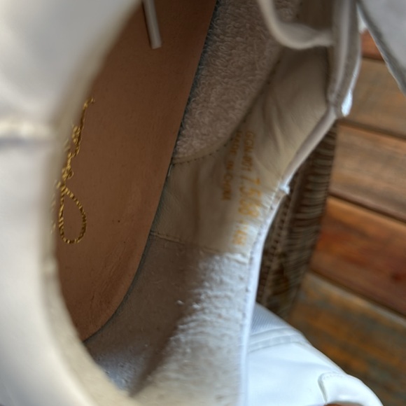 42 Gold leather platform sneakers 7.5, NWOB - Picture 7 of 7